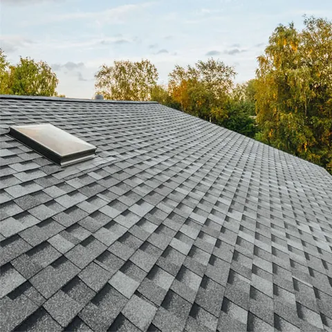 Architectural shingle roof with a roof vent