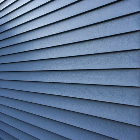 Blue lap siding